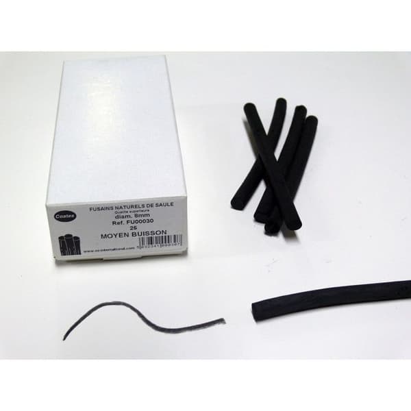 Medium buskkol Ø 8 mm 25 st - Coates Black