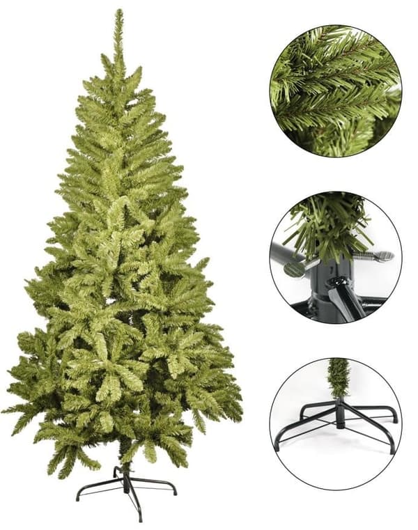 Vikingchoice 240cm Realistisk Kunstig Juletræ - Sikker, Nem Samling, Børnevenlig