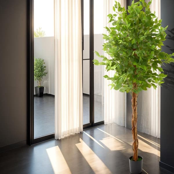 Kunstigt ficustræ Fida, realistisk tekstur - 180 cm
