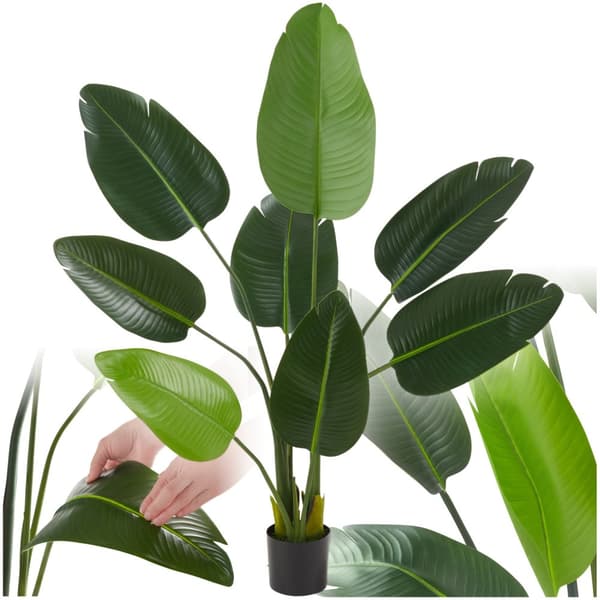 Kunstig paradisfugletræ Tropic, naturtro - 120 cm