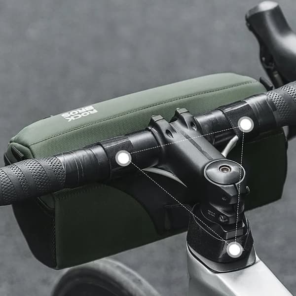Rockbros 30110054001 Cykelstyr Väska 2.2 l - Grön