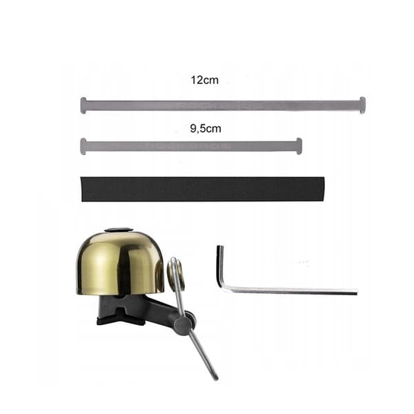 Rockbros Cykel Ring klocka Retro - Guld