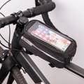 Miniatyrbild 5 av 5: Vattentät Cykelramsväska med Mobilhållare - Svart