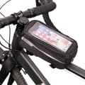 Miniatyrbild 1 av 5: Vattentät Cykelramsväska med Mobilhållare - Svart