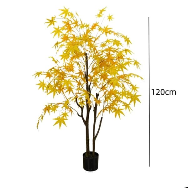 Konstgjord Lönnträd, 120 cm/150 cm Höjd, Hållbart PVC-material,120 cm