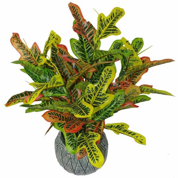 Träd - lövbuske - LEAF-7082 - Flerfärgad artificiell Codiaeum-löv 65 cm