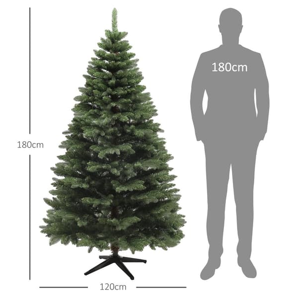 Kunstig Juletræ, 120x180 cm, Grøn