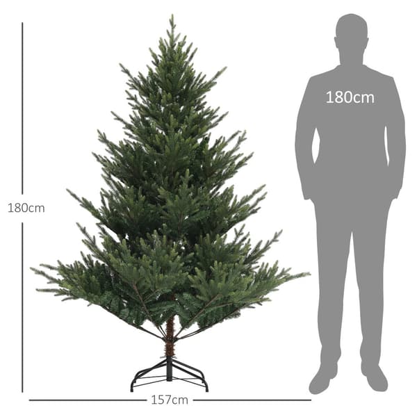 Kunstig Juletræ, 157x180 cm, Grøn
