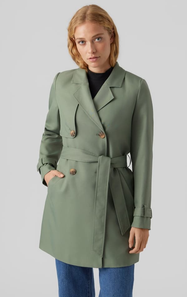 Vero Moda - vmCeleste SS 23 Trenchcoat Olivgrön M
