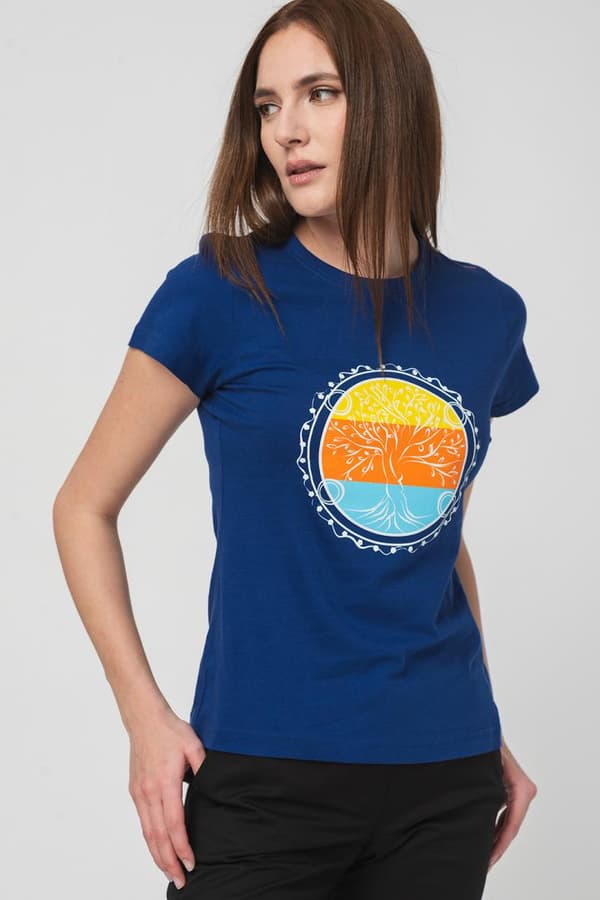 TRICOU  ROATA FAMILIE FEMEI  ROYAL BLUE-
