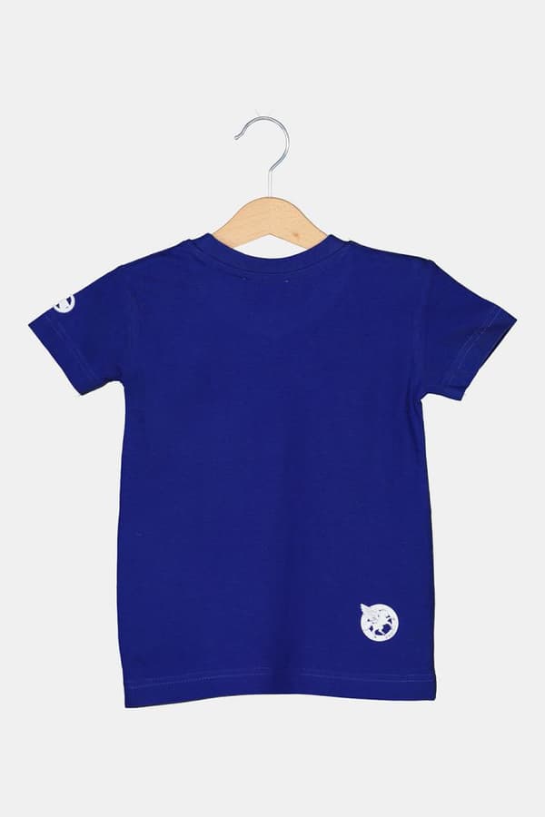 TRICOU  LOGO MULTICOLOR COPII  ROYAL BLU
