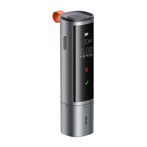 Baseus Car Mount SafeJourney Pro Series alcohol breathalyser in aluminium case 470 mAh Gray (CRCX060014)