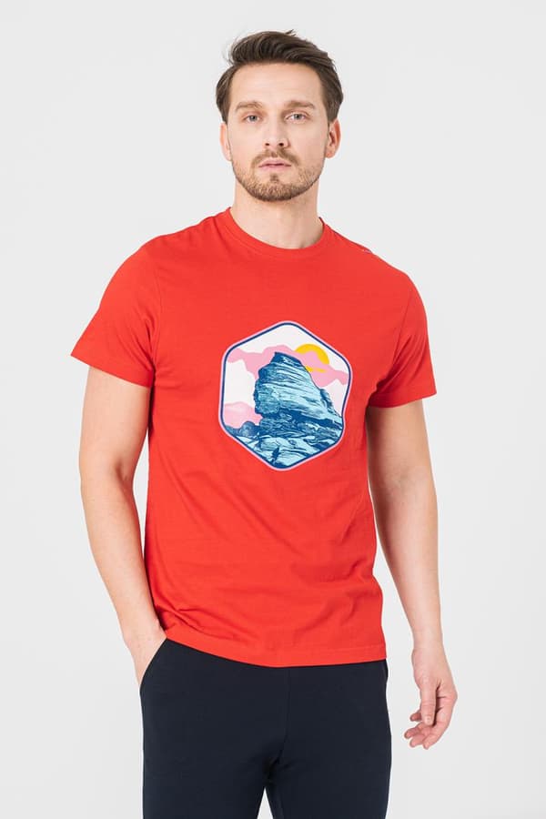 TRICOU CASUAL SFINX BARBATI RED-XXL