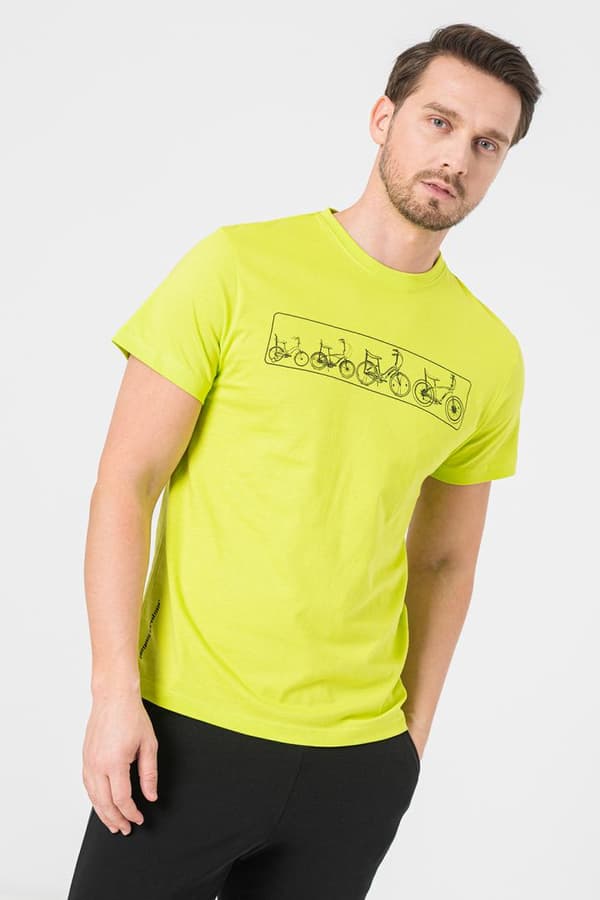 TRICOU MULTIBIKE PEGAS BARBATI LIME PUNC