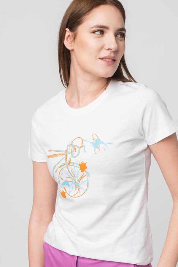 TSHIRT CASUAL F BICICLETA COLOR WHITE-S