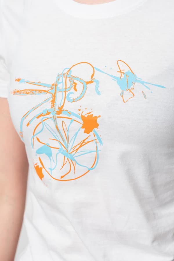 TSHIRT CASUAL F BICICLETA COLOR WHITE-S