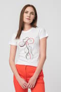 Miniatyrbild 2 av 6: TSHIRT CASUAL F DOAMNA CU... WHITE-S