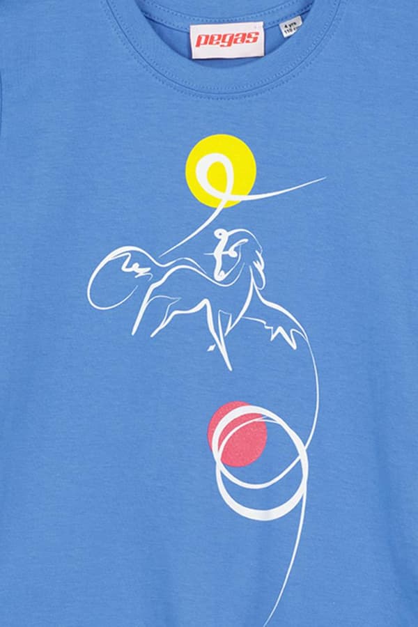 TSHIRT CASUAL C CAL PEGAS AZURE-4