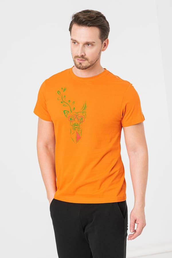TRICOU  CERB FAMILIE BARBATI ORANGE-L