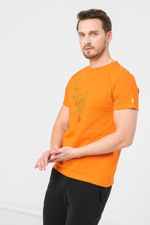 TRICOU  CERB FAMILIE BARBATI ORANGE-L