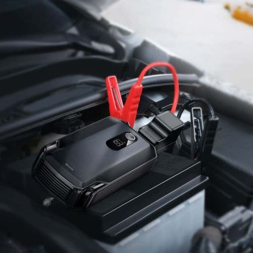 STARTER auto Baseus Super Energy Max,display LED,20000mAh/3.7V/74Wh, 2 x USB 5V/2.4A, start-up 12V, motoare benzina sub 8L si diesel sub 4L,negru "CGN