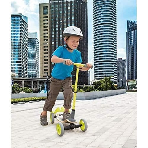 SMOBY trescooter 4 hjul - justerbar styr - vikbar