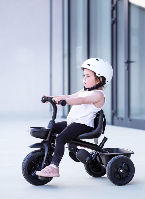 HyperMotion, børns trehjulede cykel med håndtag til forældre TOBI VECTOR, Alder 1-4 år, Vægt op til 20 kg, For evigt oppustede hjul,