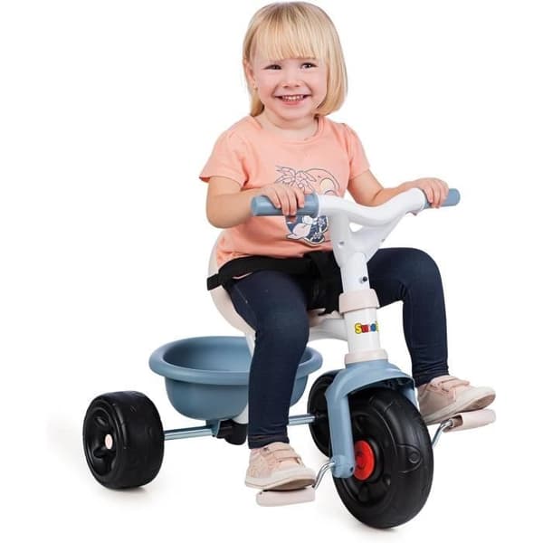 Smoby -trehjulingens evolutiva barn är roliga - metallstruktur - blå