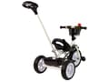 Miniatyrbillede 6 af 7: Trehjulet cykel med skubbestang - 95x48x90cm - med cykelkurv - sort
