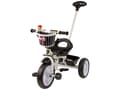 Miniatyrbillede 1 af 7: Trehjulet cykel med skubbestang - 95x48x90cm - med cykelkurv - sort