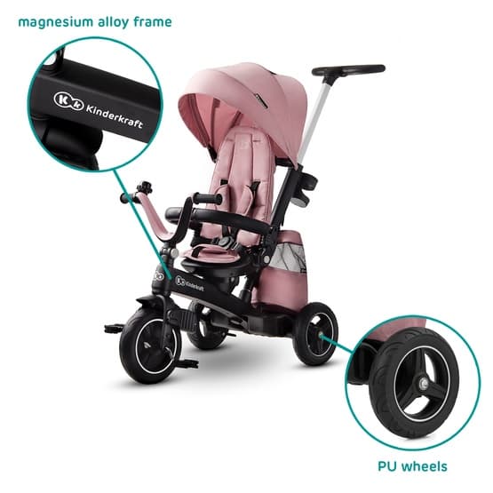 Trampcykel 3-1 - Easytwist Mauvelous Pink