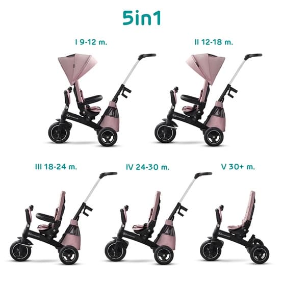 Trampcykel 3-1 - Easytwist Mauvelous Pink