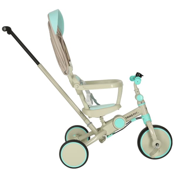 TRIKE FIX V4 trehjulet cykel, blå og grå, med visir