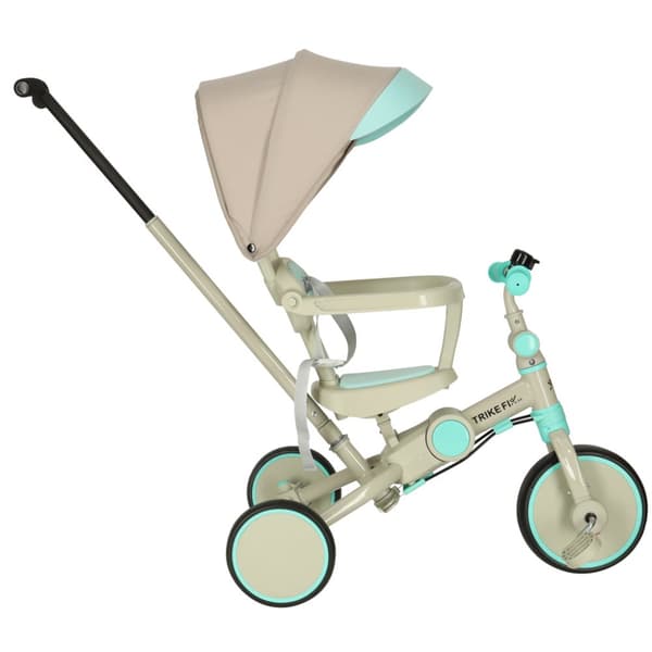 TRIKE FIX V4 trehjulet cykel, blå og grå, med visir