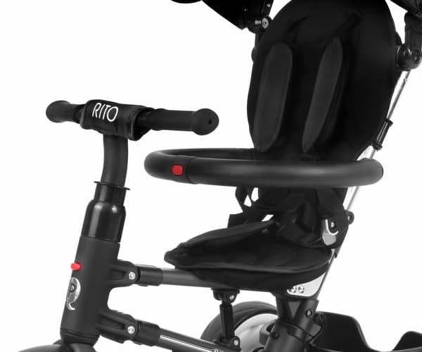 Qplay Rito sort trehjulet cykel