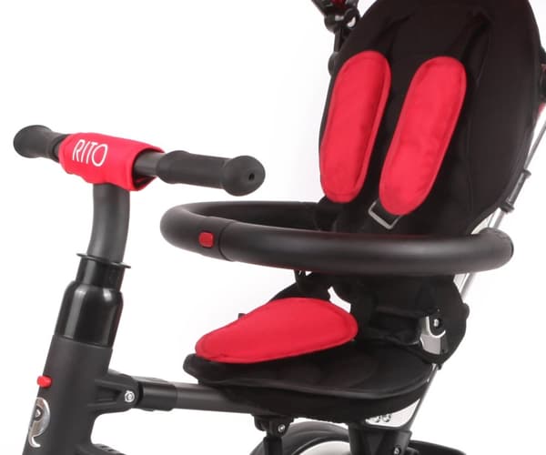 Qplay Tricycle Rito Rubber Red