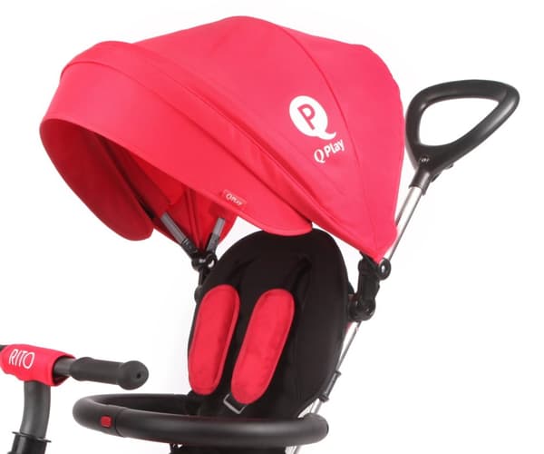 Qplay Tricycle Rito Rubber Red