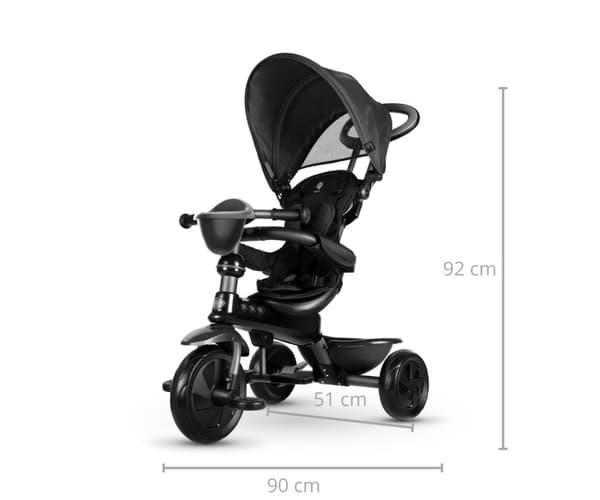 Qplay Trehjuling Cozy Black