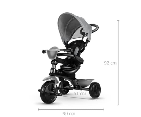 Qplay Trehjulet cykel Cozy Grey
