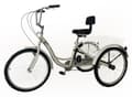 Miniatyrbillede 3 af 7: Vikingchoice Voksen Hvid Trehjulet Cykel - 7 Gear, Ekstra Balance til Rehabilitering