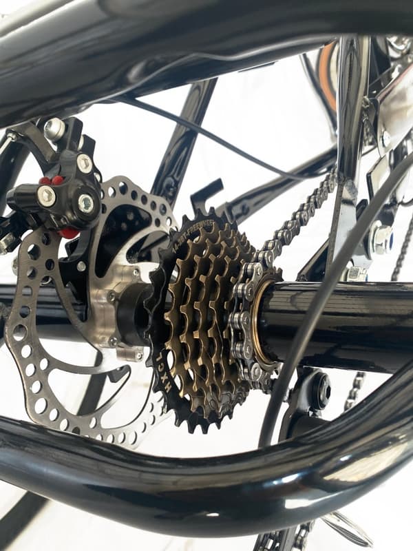 Vikingchoice Voksen Hvid Trehjulet Cykel - 7 Gear, Ekstra Balance til Rehabilitering