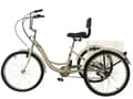 Miniatyrbillede 1 af 7: Vikingchoice Voksen Hvid Trehjulet Cykel - 7 Gear, Ekstra Balance til Rehabilitering