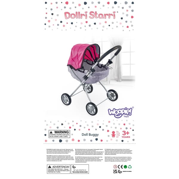 WOOPIE ROYAL 3-Hjul Dockvagn Hjärta Rosa