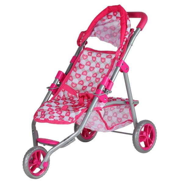 WOOPIE ROYAL 3-Hjul Dockvagn Hjärta Rosa