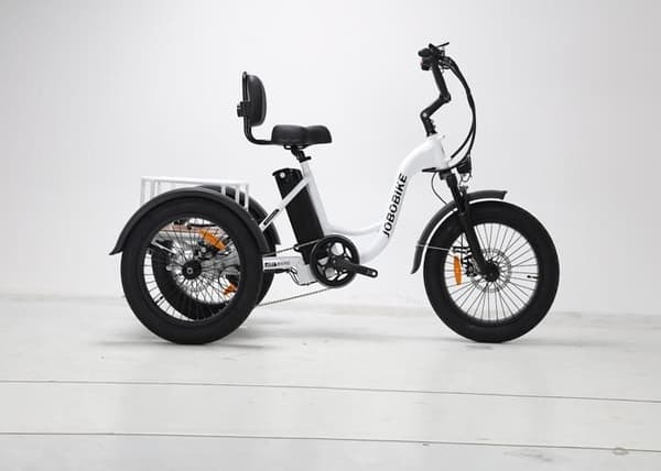 JOBOBIKE Triker Elektrisk trehjuling för seniorer 720Wh 48V 15ah Färg LCD vit