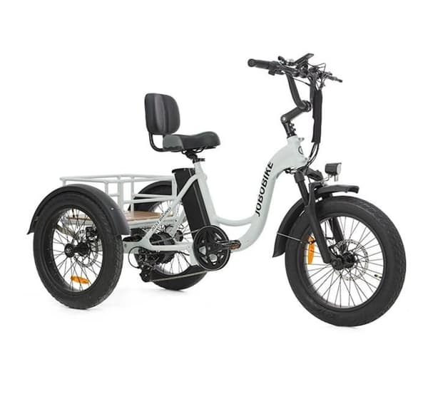 JOBOBIKE Triker Elektrisk trehjuling för seniorer 720Wh 48V 15ah Färg LCD vit