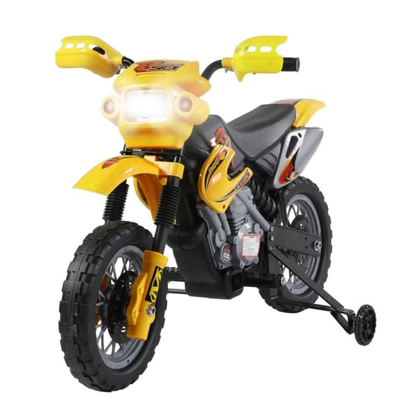 Rootz Electric Motocross for Kids - Mini Motorcykel - Ride -On Bike - Safe Riding - 102 x 53 x 66 cm - Yellow & Black
