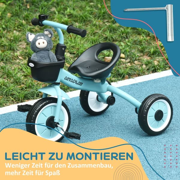Trehjulet cykel, 70.5x53x58 cm, Blå