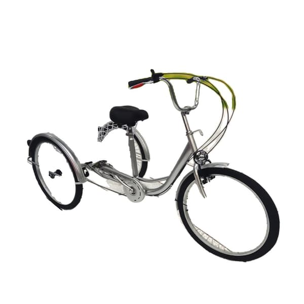 Voksen Tricycle, 6 Gear, V-type Bremse, Justerbart Styr,Sølv