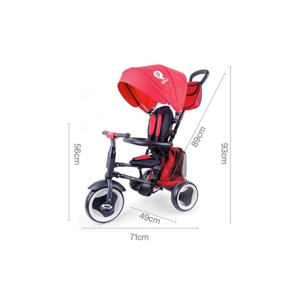 Trehjulig cykel Rito Plus Röd